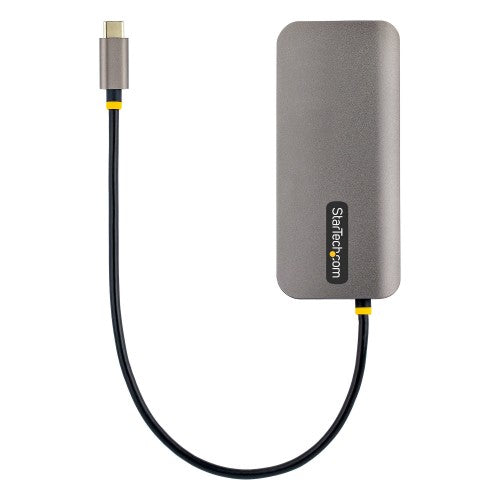 StarTech.com USB C Multiport Adapter 4K 60Hz HDMI Video, 3 Port 5Gbps USB-A Hub, 100W USB Power Delivery Pass-Through/GbE/SD/MicroSD, 12"/30cm Cable, Travel Laptop Docking Station