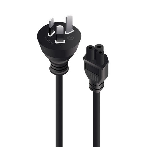 ALOGIC 2m AUS 3 Pin Plug to IEC C5 Power Cable _ In PPE Bag