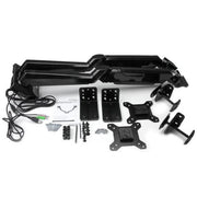 StarTech.com Desk Mount Dual Monitor Arm with USB & Audio, Desk Clamp VESA Mount for up to 32" (17.6lb/8kg) Displays, Ergonomic Full Motion Dual Monitor Arm - Black
