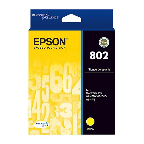EPSON 802 STD YELLOW INK DURABRITE FOR WF-4720 WF-4740 WF-4745