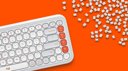 Logitech POP Icon Keys keyboard Universal Bluetooth QWERTY English White