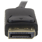 StarTech.com 6.6ft (2m) DisplayPort to HDMI Cable - 4K 30Hz - DisplayPort to HDMI Adapter Cable - DP 1.2 to HDMI Monitor Cable Converter - Latching DP Connector - Passive DP to HDMI Cord