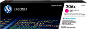 HP 206X MAGENTA TONER - HIGH YIELD - APPROX 2.45K PAGES - FOR M283, M255 PRINTERS