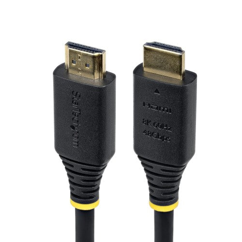 StarTech.com 2m (6ft) Certified Ultra High Speed HDMI Cable, 8K 60Hz/4K 120Hz, HDMI 2.1 Cable with HDR10+ / eARC, 48Gbps, 8K HDMI Cord for Monitor/TV/Display, Flexible TPE Jacket