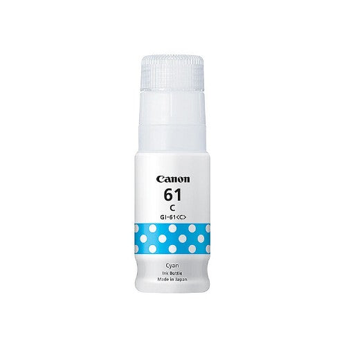 Canon GI61C CYAN INK BOTTLE FOR G3620 G3625 G3660 - 7.7K PAGE YIELD