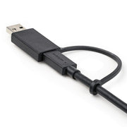StarTech.com 3.3ft (1m) USB-C Cable with USB-A Adapter Dongle, USB 10Gbps/5Gbps, 100W (5A) PD, 8K 60Hz / 4K 144Hz DP Alt Mode - Thunderbolt Compatible