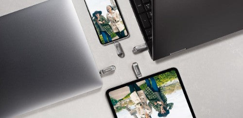 SanDisk Ultra Dual Drive Luxe USB flash drive 256 GB USB Type-A / USB Type-C 3.2 Gen 1 (3.1 Gen 1) Stainless steel
