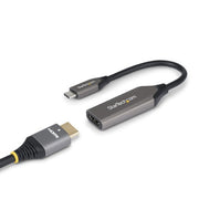 StarTech.com USB-C to HDMI Adapter, 8K 60Hz / 4K 120Hz, Thunderbolt / USB4 Compatible, USB C to HDMI 2.1 Converter, HDR10+, 7.9in (20cm) Cable