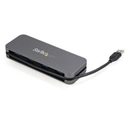 StarTech.com 4 Port USB 3.0 Hub - USB-A to 4x USB-A - SuperSpeed 5Gbps Portable USB 3.2 Gen 1 Type-A Hub - USB Bus Powered - Laptop/Desktop USB Hub with Long Cable 28cm & Cable Management