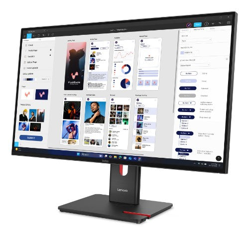 Lenovo ThinkVision T32UD-40 computer monitor 80 cm (31.5") 3840 x 2160 pixels 4K Ultra HD LCD Black