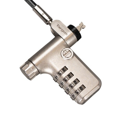 Targus ASP106RGLXS cable lock Silver, Black 2 m