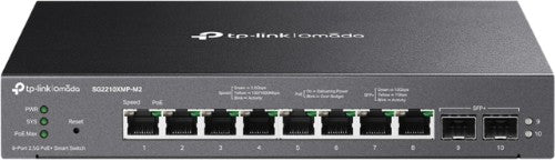 TP-Link Omada 8-Port 2.5GBASE-T and 2-Port 10GE SFP+ Smart Switch with 8-Port PoE+