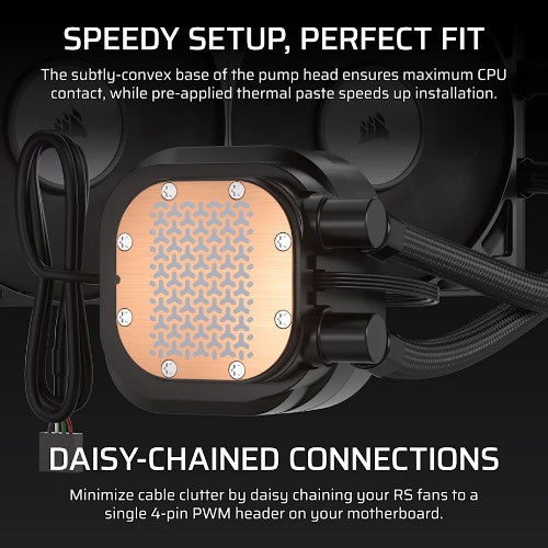 Corsair Nautilus 360 RS Processor All-in-one liquid cooler 12 cm Black