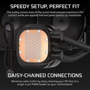 Corsair Nautilus 360 RS Processor All-in-one liquid cooler 12 cm Black