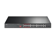 TP-Link 24-Port 10/100Mbps + 2-Port Gigabit Unmanaged PoE+ Switch
