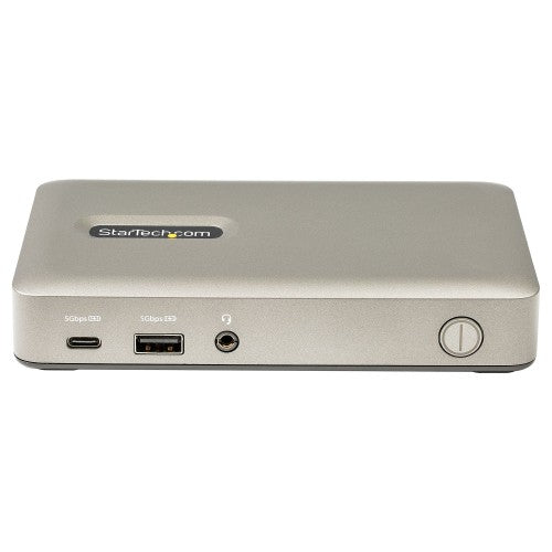 StarTech.com USB C Dock - USB-C to DisplayPort 4K 30Hz or VGA - 65W USB Power Delivery Charging - 4-Port USB 3.1 Gen 1 Hub - Universal USB-C Laptop Docking Station with Ethernet - TAA