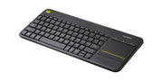 Logitech 920-007165 keyboard TV RF Wireless English Black