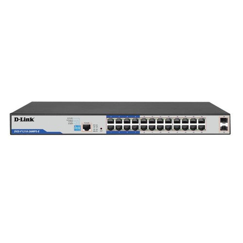 D-Link DGS-F1210-26MPS-E network switch Managed L2 Gigabit Ethernet (10/100/1000) Power over Ethernet (PoE) Grey
