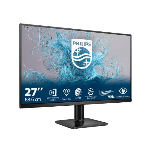 Philips 1000 series 27E2N1500L/75 computer monitor 68.6 cm (27") 2560 x 1440 pixels Quad HD LED Black