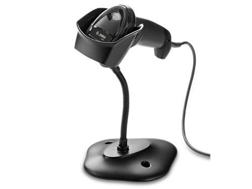 Zebra DS2208, SR, 1D/2D, 645nm, Roll 0-360°, Skew ± 65°, Pitch ± 65°, IP42, 161.6g, Black, Wired, USB/RS-232/RS-485/Keyboard Wedge