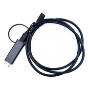 Yealink 330000008024 video cable adapter 1.2 m HDMI Type A (Standard) USB Type-C Black