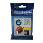 Brother LC431XLY XL YELLOW INK ink cartridge 1 pc(s) Original Black