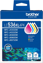 Brother LC536XL4PK 4 - Pack Ink Cartridge
