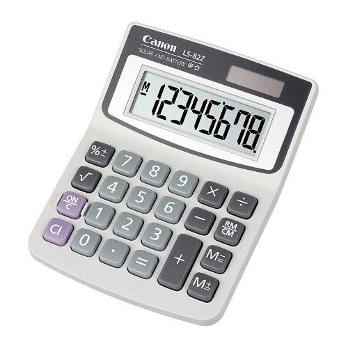 CANON LS82ZBL 8 DIGIT DUAL POWER ANGLED DISPLAY