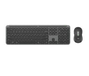 Logitech Signature Slim Combo MK950 keyboard Mouse included Office RF Wireless + Bluetooth QWERTY English Graphite