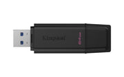 Kingston Technology DataTraveler 64GB Portable USB 3.2 Gen 1 Exodia Black