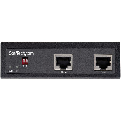 StarTech.com Industrial Gigabit PoE Splitter - 90W High Speed Power over Ethernet PoE+++ Splitter - 12-48V DC Splitter 802.3bt - LAN/RJ45 Ultra PoE to DC Adapter - -40C to +75C - TAA