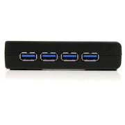 StarTech.com 4 Port Black SuperSpeed USB 3.0 Hub - 5Gbps