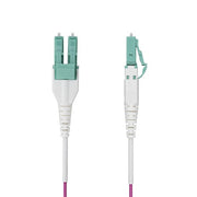 StarTech.com 2m (6ft) LC to LC (UPC) OM4 Multimode Fiber Optic Cable, Erika Violet, 50/125µm, 40G/100G, LOMMF/VCSEL, Uniboot Fiber Jumper Cord, OFNR Riser Rated