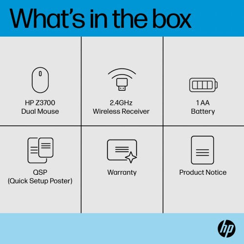 HP Z3700 Dual Black Mouse