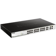 D-Link 28-Port Gigabit PoE+ Smart Managed Switch including 4 x 100/1000Mbps Combo Ports