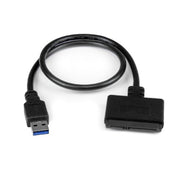 StarTech.com SATA to USB Cable, USB 5Gbps to 2.5in SATA I II III Hard Drive Adapter, External Converter for SSD or HDD Data Transfer