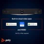 HP Poly Studio X70 All-In-One Video Bar with TC10 Controller Kit