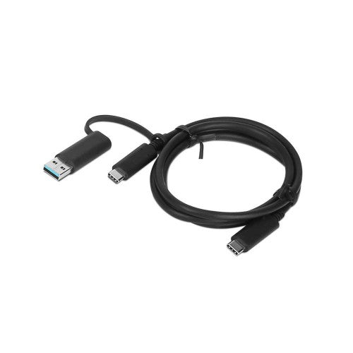 Lenovo 4X90U90618 USB cable USB 3.2 Gen 1 (3.1 Gen 1) 1 m USB A/USB C USB C Black