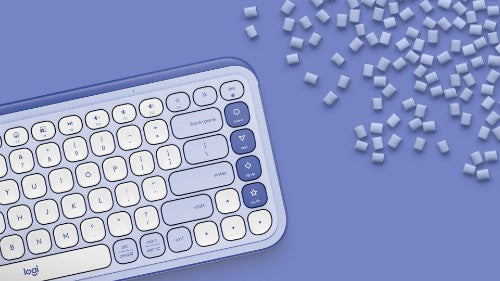 Logitech POP Icon Keys keyboard Universal Bluetooth QWERTY English Lilac, White