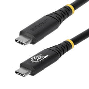 StarTech.com 2m (6ft) USB4 Cable, 20Gbps, USB-IF Certified USB-C Cable, 240W PD EPR, 4K 120Hz DP 2.1, TPE Jacket, Black USB-C Cord