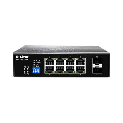 D-Link DIS-F100G-10PS-E network switch Unmanaged Gigabit Ethernet (10/100/1000) Power over Ethernet (PoE)