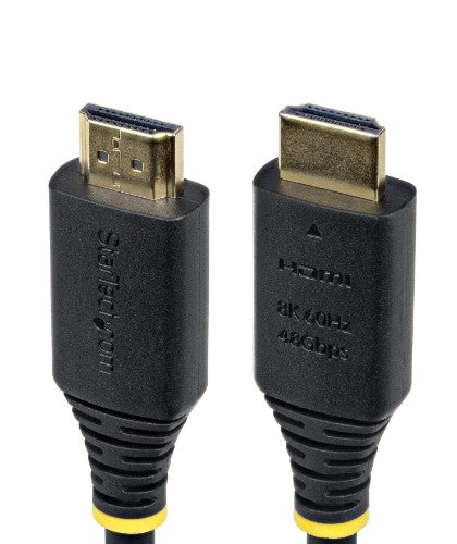 StarTech.com 50cm (1.6ft) Certified Ultra High Speed HDMI Cable, 8K 60Hz/4K 120Hz, HDMI 2.1 Cable with HDR10+ / eARC, 48Gbps, 8K HDMI Cord for Monitor/TV/Display, Flexible TPE Jacket