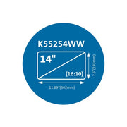 Kensington MagPro Magnetic Privacy Screen Filter for Laptops 14" (16:10)