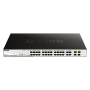 D-Link 28-Port Gigabit PoE+ Smart Managed Switch including 4 x 100/1000Mbps Combo Ports