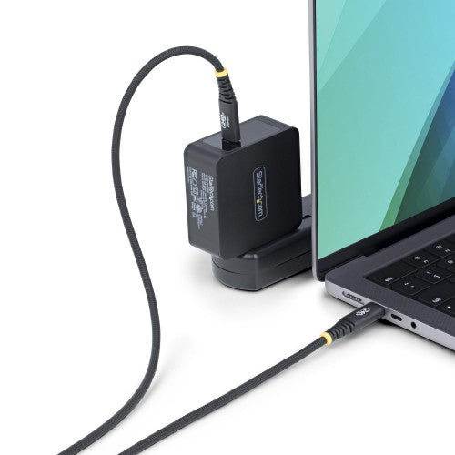 StarTech.com 6ft (2m) USB-C Charging Cable, Durable and Ultra-Flexible, 240W (5A) PD EPR, USB 2.0 Laptop Charger Cable, USB-IF Certified, Rugged USB-C Charging Cord