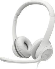 Logitech 981-001287 headphones/headset Wired Head-band Office/Call center USB Type-A White
