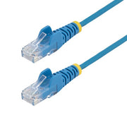 StarTech.com 7m Blue Slim CAT6 Ethernet Cable, Snagless, 100W PoE, UTP, LSZH, 28AWG Pure Bare Copper Wire, Slim RJ45 Network Patch Cord w/Strain Reliefs, Individually Tested