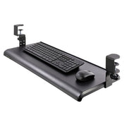 StarTech.com Under-Desk Keyboard Tray, Clamp-on Ergonomic Keyboard Holder, Up to 12kg (26.5lb), Sliding Keyboard and Mouse Drawer with C-Clamps, Height Adjustable Keyboard Tray (3.9/4.7/5.5 in) - TAA