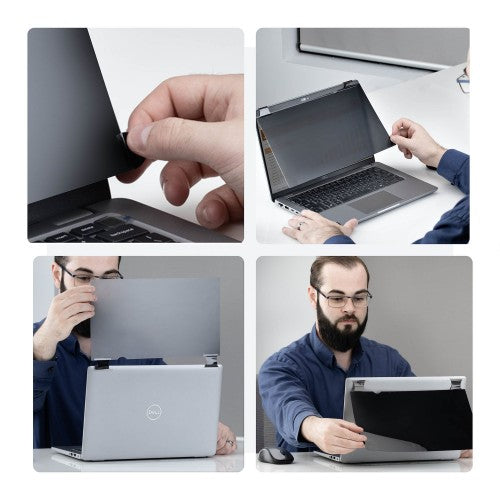 StarTech.com 15.6-inch 16:9 Bright Privacy Screen Filter with Touch, Flip-Over, 75% Light Transmittance, Anti-Glare Privacy Filter, +/- 30 Deg. View Angle