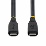 StarTech.com 50cm (1.6ft) USB4 Cable, 40Gbps, USB-IF Certified USB-C Cable, 240W PD, 8K 60Hz/4K 240Hz DP2.1 DP40, TPE Jacket, Thunderbolt 4 Compatible - Black USB-C Cord